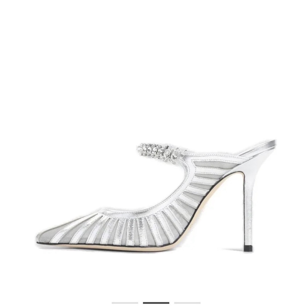 Jimmy Choo bling silver embellished pumps size 39 - Picture 2 of 6
